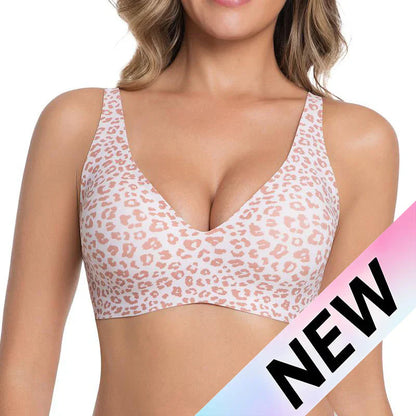 Women’s Wireless Deep V Push-Up Bralette — Ultra-Comfortable T-Shirt Bra