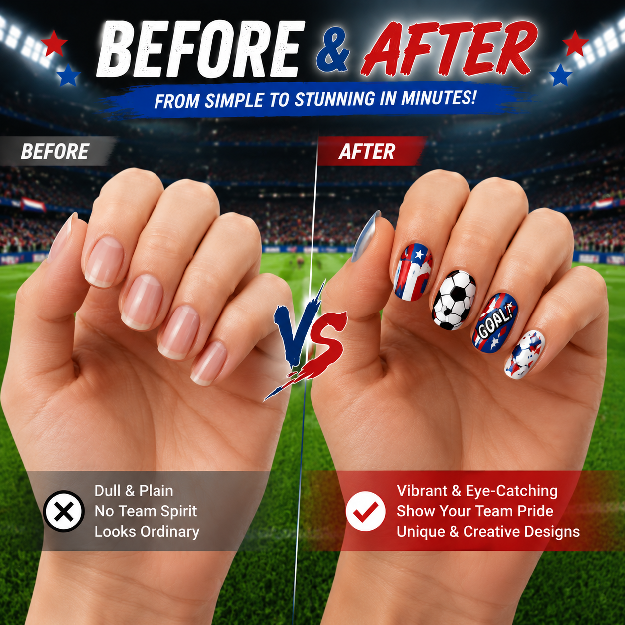 ⚽ Velniva Champion Fan Nail Art Marker Set – 12 Colors for Game Day Team Spirit Nails🏆