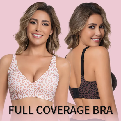 Women’s Wireless Deep V Push-Up Bralette — Ultra-Comfortable T-Shirt Bra
