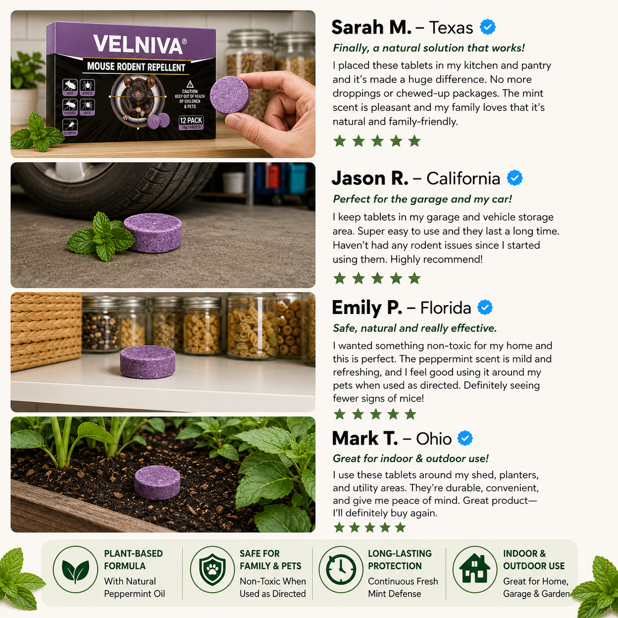 LAST DAY SALE 50%OFF💥Natural NO-MICE Mint Repellent