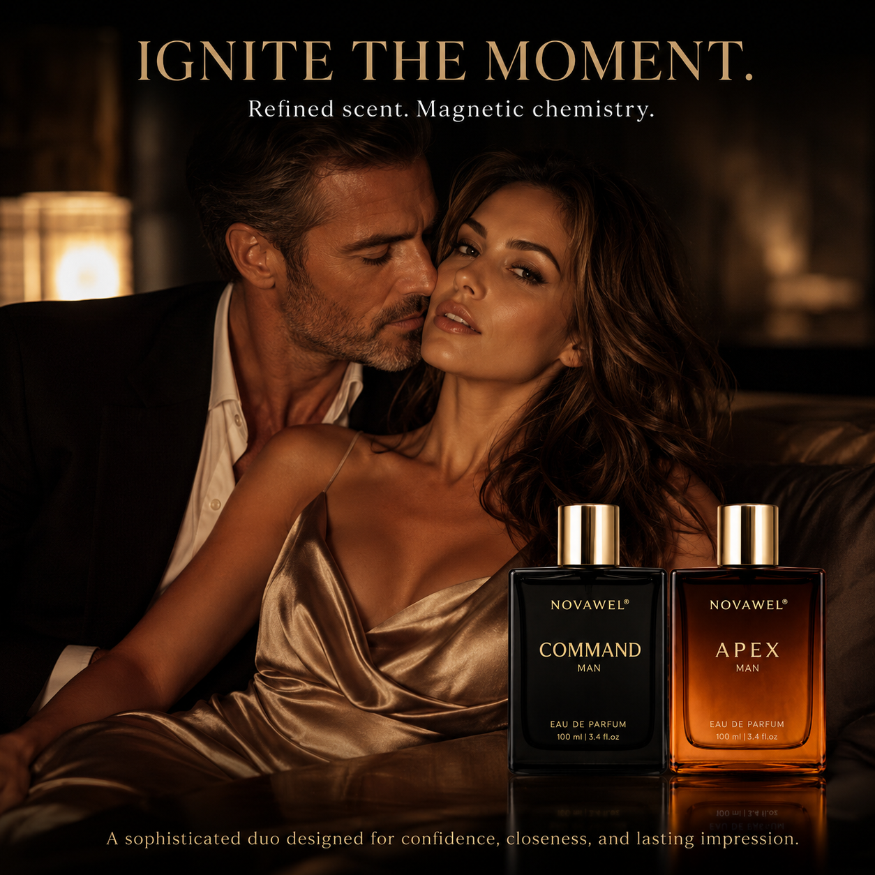 Final 3 Hours: 60% OFF 🔥 COMMAND & APEX: The Pheromone Cologne Set to Seduce Women