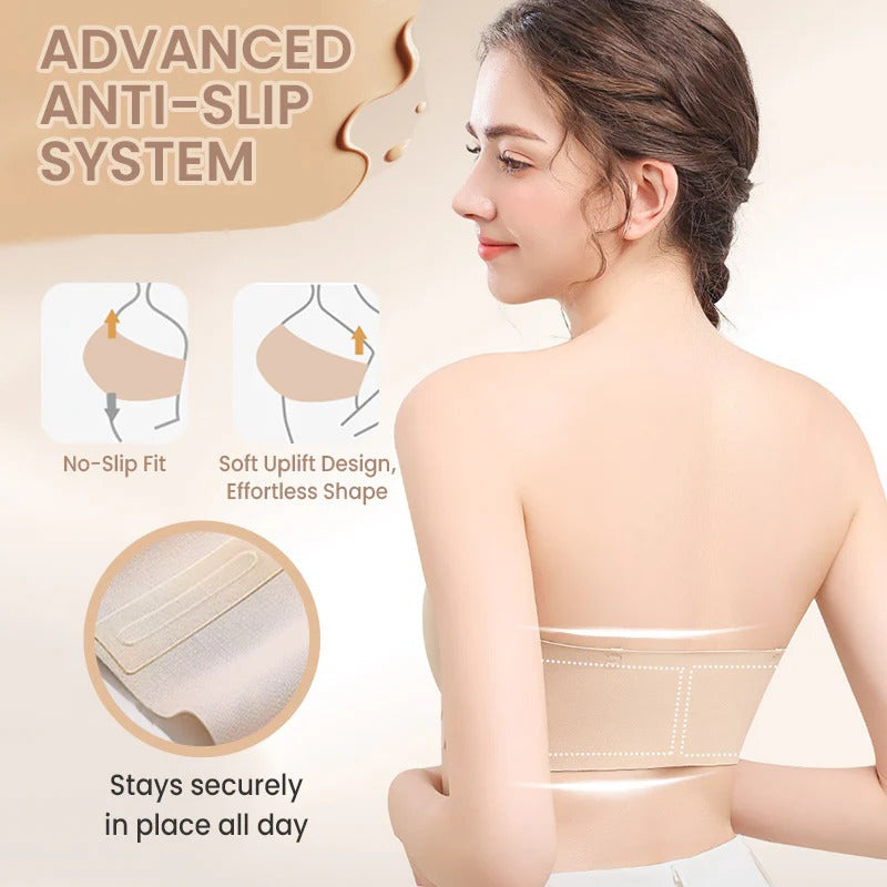 Seamless Front Closure Bra With Adjustable Straps